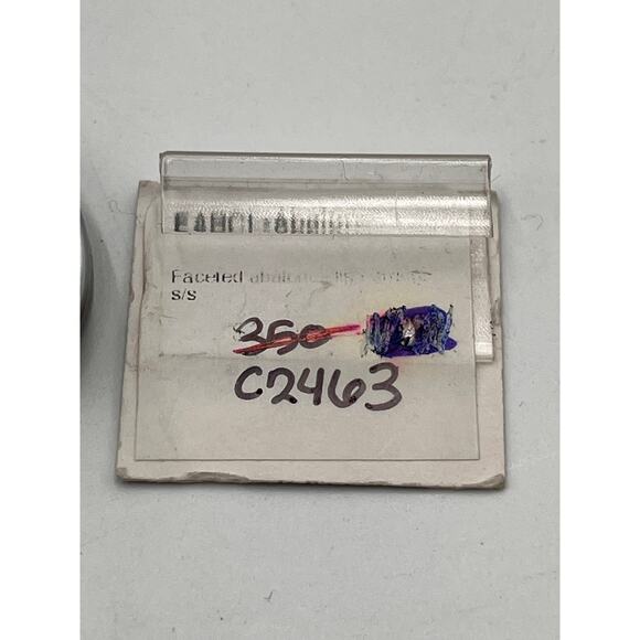 Margo Morrison Sterling Silver Abalone Mother of Pearl Doublet Stud Clip Earring - Picture 7 of 8